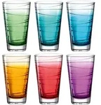 Leonardo Trinkglas VARIO STRUTTURA 6 St&uuml;ck sortiert 280 ml Farbverlauf