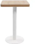 vidaXL Hellbrauner Bistrotisch 50x50 cm MDF Nova Elegance Modell