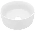 vidaXL Luxuri&ouml;ses Waschbecken Rund Matt Wei&szlig; 40x15 cm Keramik