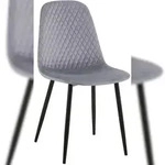 CLP Stuhl Giverny Samt/grau