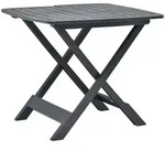 vidaXL Gartentisch Klappbar Anthrazit 79x72x70 cm Kunststoff