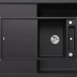 BLANCO GmbH + Co KG BLANCO AXIA III 5 S Sp&uuml;le 525844 schwarz, Einbau von oben ab 50