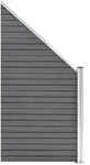Zaunelement WPC 90x(100-180) cm | vidaXL : Farbe - Grau