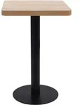 vidaXL Bistrotisch Hellbraun 50x50 cm MDF