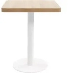 vidaXL Bistrotisch Hellbraun 60x60 cm MDF