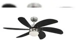 Westinghouse Deckenventilator Turbo Swirl Chrom 105 cm mit Licht 105