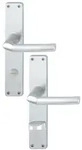 Hoppe Birmingham Langschild Alu natur (Lochung: WC, Entfernung: 78mm, T&uuml;rst&auml;rke: