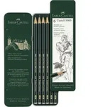 FABER-CASTELL Bleistift 9000 VE=6 St&uuml;ck Blechetui