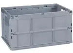 Relaxdays Profi Klappbox, stabil, Gewerbe, hochwertiger Kunststoff, Qualit&auml;t, 60L,