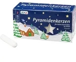 Saico Pyramidenkerzen, wei&szlig;