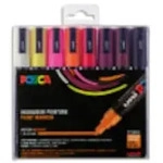 uni-ball POSCA Pigmentmarker PC-5M, 8er Box, warme Farben