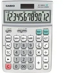 Casio Taschenrechner, DF-120ECO, silber, 12-stelliges Display, Solar/Batteriebetrieb