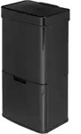 Klarstein Touchless Black Stainless Steel M&uuml;llsammler Sensor 72L 4 Beh&auml;lter ABS /