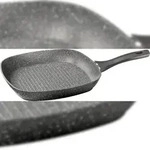 CS KOCHSYSTEME, EMDEN Aluminium-Steakpfanne mit Deckel und Antihaftbeschichtung
