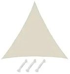 UPF50+ UV Sonnensegel 7x7x7 Polyester Dreieck Wasserabweisend Garten Segel Beige