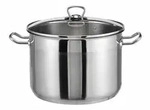 Haushalt International HI 22054 Edelstahl Kochtopf Universaltopf Topf mit Glasdeckel