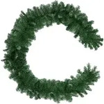 tectake Weihnachtsgirlande naturgetreu mit wei&szlig;en Spitzen 2,7m Gr&uuml;n