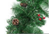 tectake Weihnachtsgirlande naturgetreu mit Tannenzapfen 2,7m - rot/grün