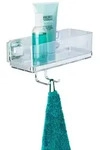 WENKO Vacuum-Loc&reg; Wandablage mit Haken Mod. Quadro Edelstahl, Befestigen ohne bohren