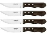 Tramontina Steakmesser JUMBO, 4 St&uuml;ck, Edelstahl, Holzgriff FSC, sp&uuml;lmaschinenfest