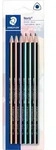 STAEDTLER Bleistift triplus HB Pastellfarben VE=6 St&uuml;ck Blister