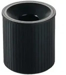 helit B&uuml;roklammernspender Linear Kunststoff Schwarz 7,2 x 7,2 x 7,3 cm