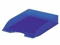 Briefkorb BASIC, Polystyrol, A4 bis C4, 253 x 63 x 337mm, transluzent blau