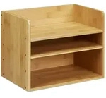 Relaxdays Schreibtisch Organizer, Briefablage A4, Notizzettel und Stifte ordnen,