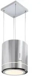 Klarstein Tron Ambience Inselabzugshaube &Oslash;38cm Umluft 540m3/h LED Edelstahl