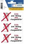 HERMA Hinweisetikett 5742 Werbung 79x34mm sw/rt 3 St./Pack