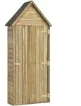 vidaXL Garten-Ger&auml;teschuppen mit T&uuml;r 69,5x32x178 cm Kiefer Impr&auml;gniert
