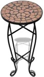 vidaXL Beistelltisch Mosaik Terracotta