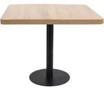 vidaXL Bistrotisch Hellbraun 80x80 cm MDF