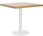 vidaXL Bistrotisch Hellbraun 80x80 cm MDF