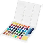 Faber Castell Aquarellfarben Farbkasten mit 48 Farben