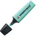 STABILO Textmarker Boss Original Pastel zartes T&uuml;rkis Packung mit 10 St&uuml;ck