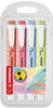 Textmarker STABILO swing cool, pastell, 4-er Etui, sortiert in den Farben: Prise
