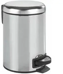 WENKO Kosmetik Treteimer Mod. Leman Easy-Close Edelstahl 3L, mit herausnehmbarem