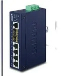 PLANET Indus. L2+, 4 x 10/100/1000T PoE Switch 2-port 100/1000X SFP, 802.3at,
