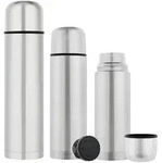 GR&Auml;WE Isolierflaschen-Set 3-teilig silber