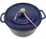 ZWILLING Cocotte 28cm &Oslash; mit Deckel Gusseisen dunkelblau Staub