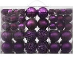 vidaXL 100-tlg. Weihnachtskugel-Set Lila