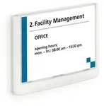 Durable T&uuml;rschild 149x105,5mm ws CLICK SIGN transparente Front