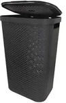 Curver W&auml;schekorb Infinity 60L grau mit Deckel