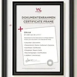 walther + design Trendstyle Kunststoff Bilderrahmen, schwarz, 21 x 29,7 cm