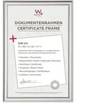 walther + design Trendstyle Kunststoff Bilderrahmen, silber, 21 x 29,7 cm