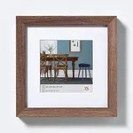 walther + design Fiorito Holz Bilderrahmen 20x20 cm, NUSSBAUM