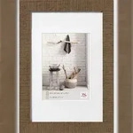 walther + design Home Holz Bilderrahmen, mittelbraun, 7 x 10 cm