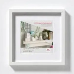 walther + design Stockholm 3D Holz Bilderrahmen 40x40 cm WEISS