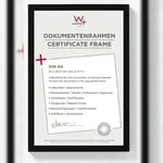 walther + design Peppers Holz Bilderrahmen 21x29,7 cm (DIN A4) SCHWARZ